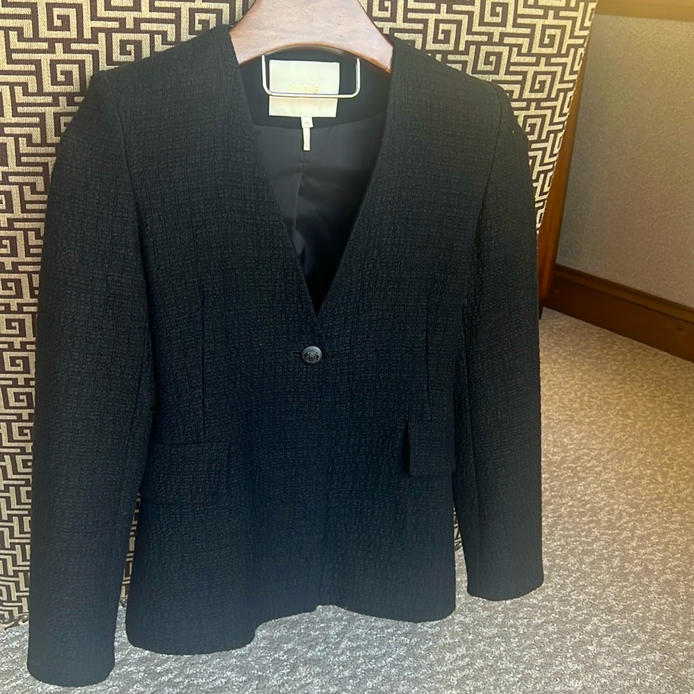Maje blazer black tweed